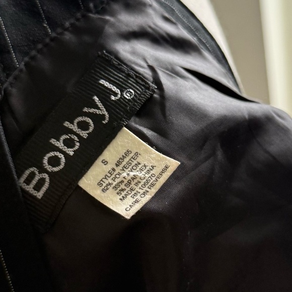 Bobby J Black and White Stripped Vest Crop Top Size Small - Picture 5 of 5